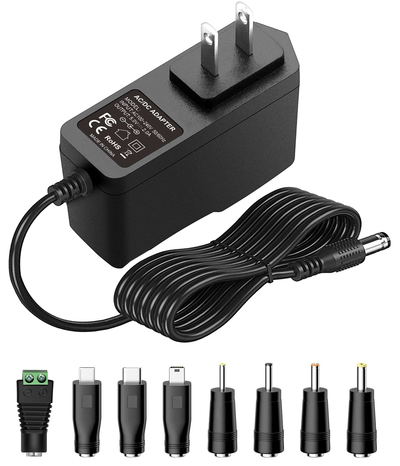 5V2A Power adapter with 8 Tips